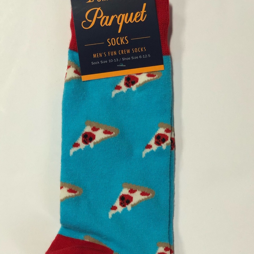 Parquet men’s food printed socks.